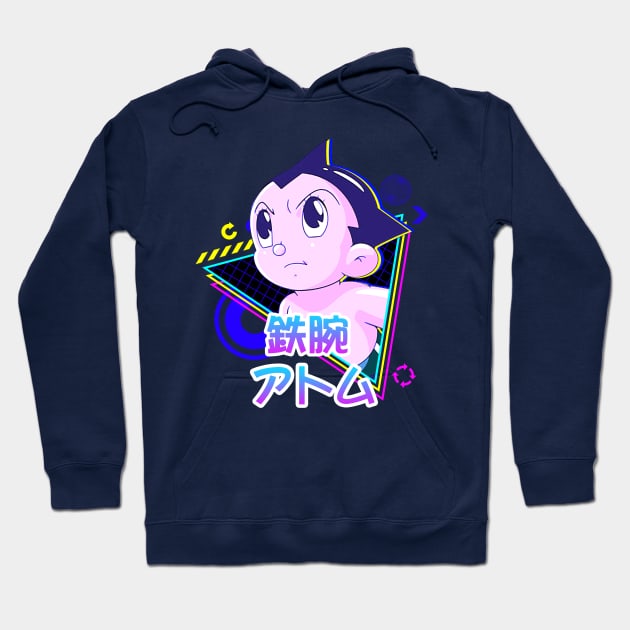 Astroboy synthwave Hoodie by mrcatguys